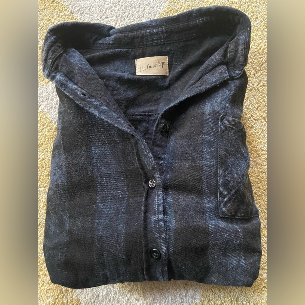 THE NU VINTAGE custom floral flannel size XL